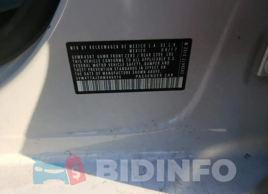 3VW4T7AJ2HM406974 Photo# 10