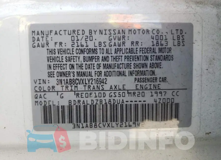 3N1AB8CVXLY216942 Photo# 10