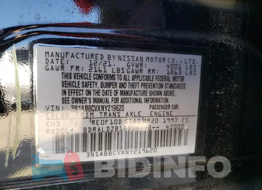 3N1AB8CVXNY219620 Photo# 10