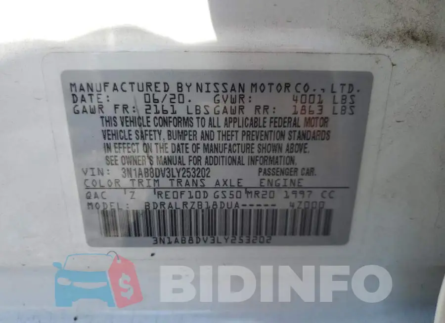 3N1AB8DV3LY253202 Photo# 10