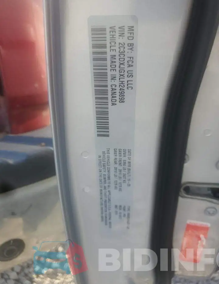 2C3CDXJGXLH249898 Photo# 10