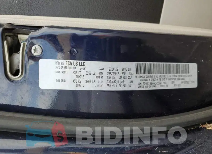 2C4RC1BGXHR579580 Photo# 10