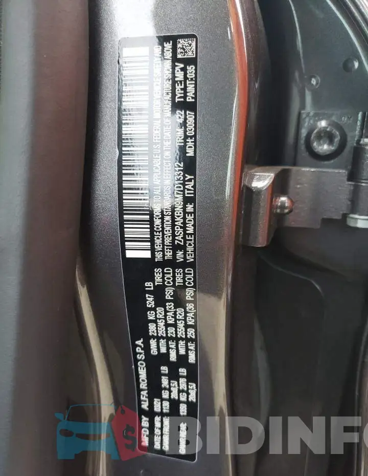 ZASPAKBN9M7D13312 Photo# 10