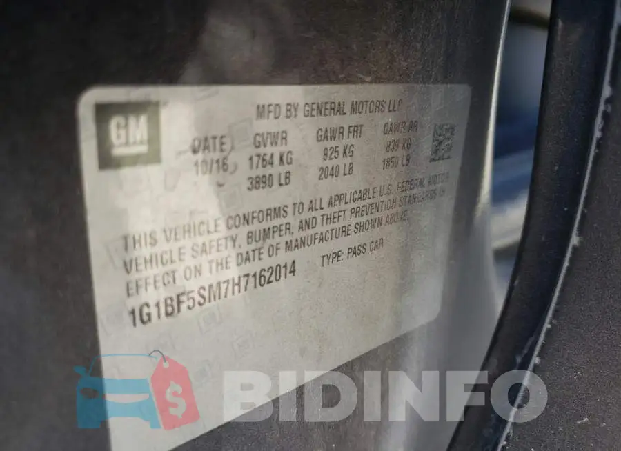 1G1BF5SM7H7162014 Photo# 10