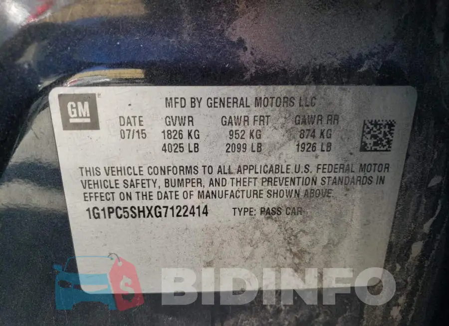1G1PC5SHXG7122414 Photo# 10