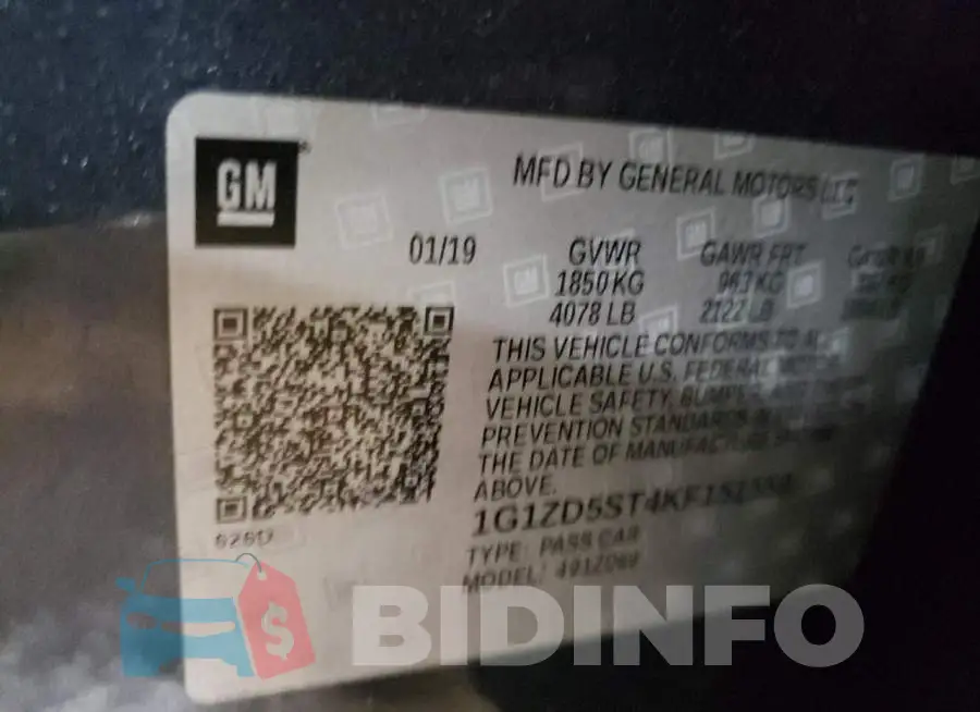 1G1ZD5ST4KF151559 Photo# 10
