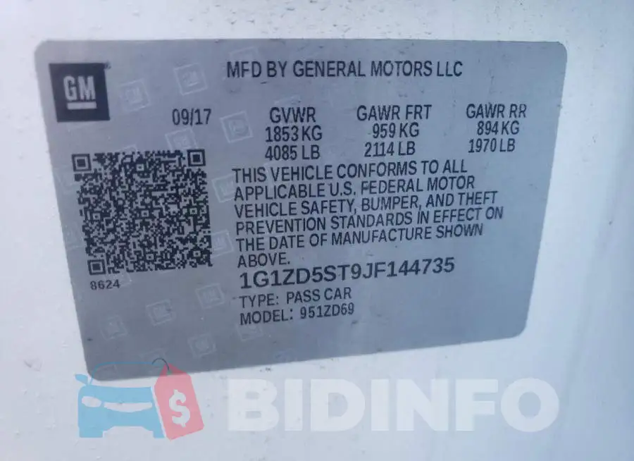 1G1ZD5ST9JF144735 Photo# 10