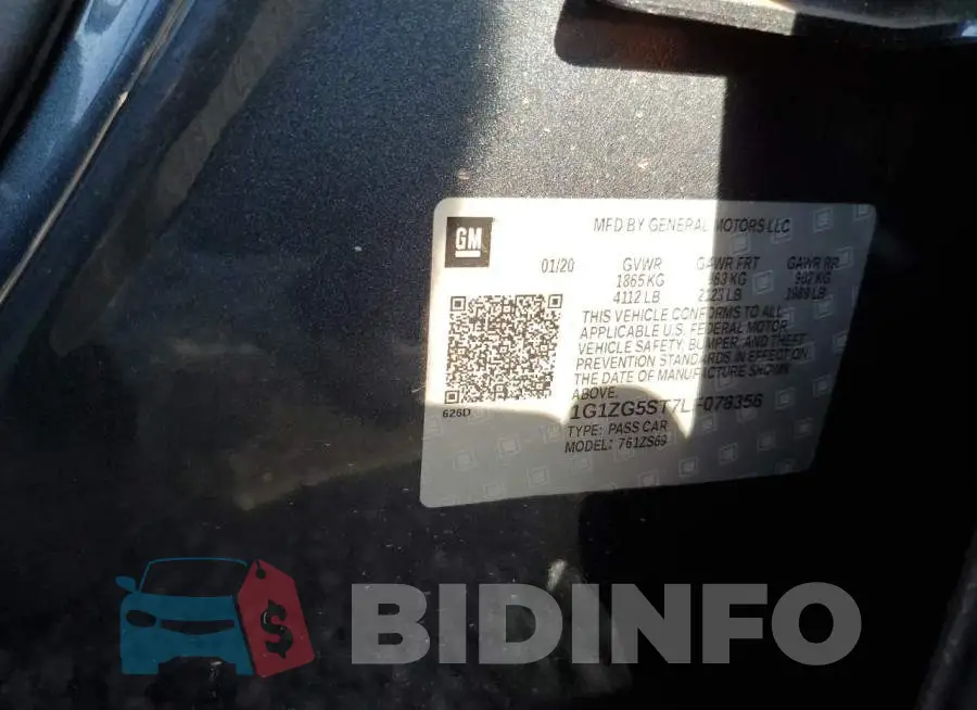 1G1ZG5ST7LF078356 Photo# 10