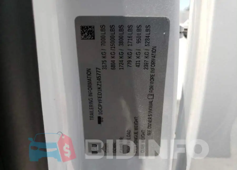 1GCPYFED1KZ145777 Photo# 10