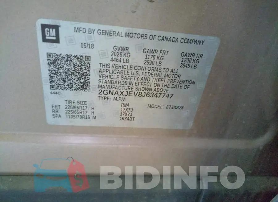 2GNAXJEV8J6347747 Photo# 10