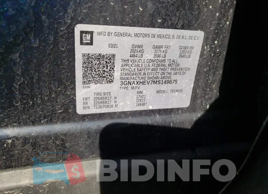 3GNAXHEV7MS149675 Photo# 10