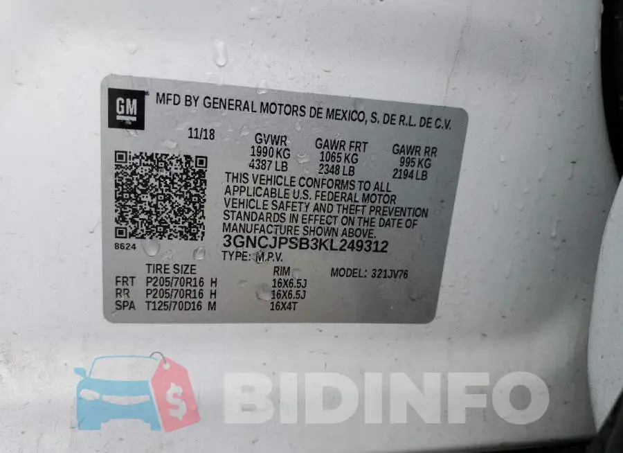 3GNCJPSB3KL249312 Photo# 13