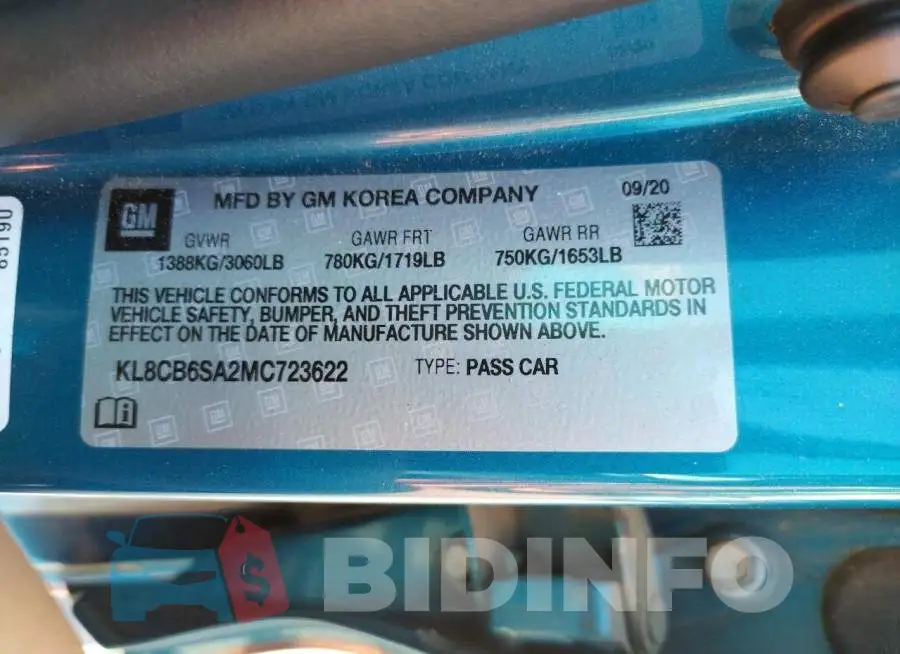 KL8CB6SA2MC723622 Photo# 10