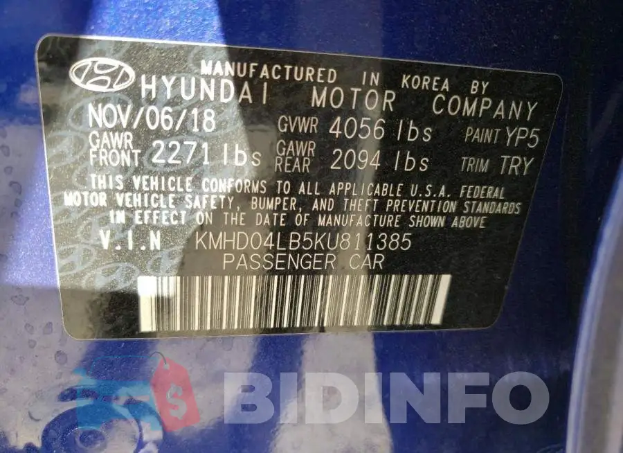 KMHD04LB5KU811385 Photo# 10