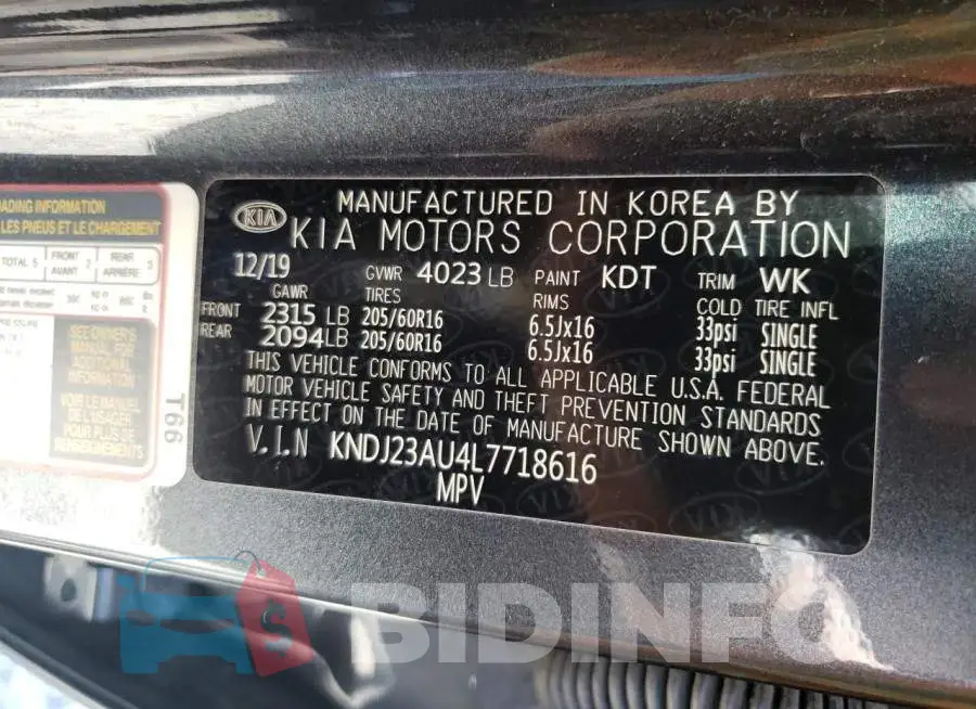 KNDJ23AU4L7718616 Photo# 10