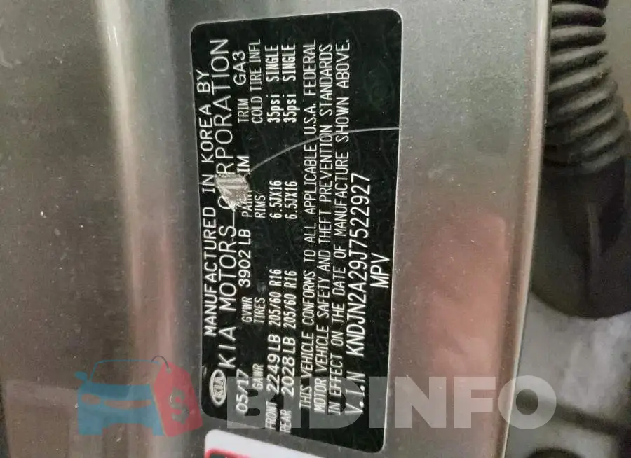 KNDJN2A29J7522927 Photo# 10