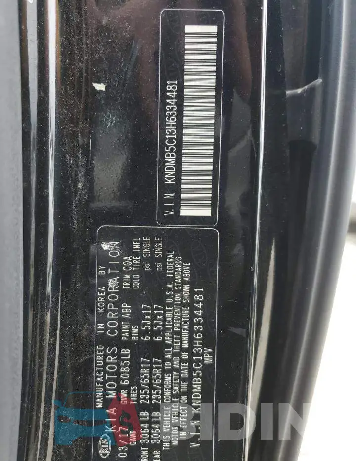 KNDMB5C13H6334481 Photo# 10