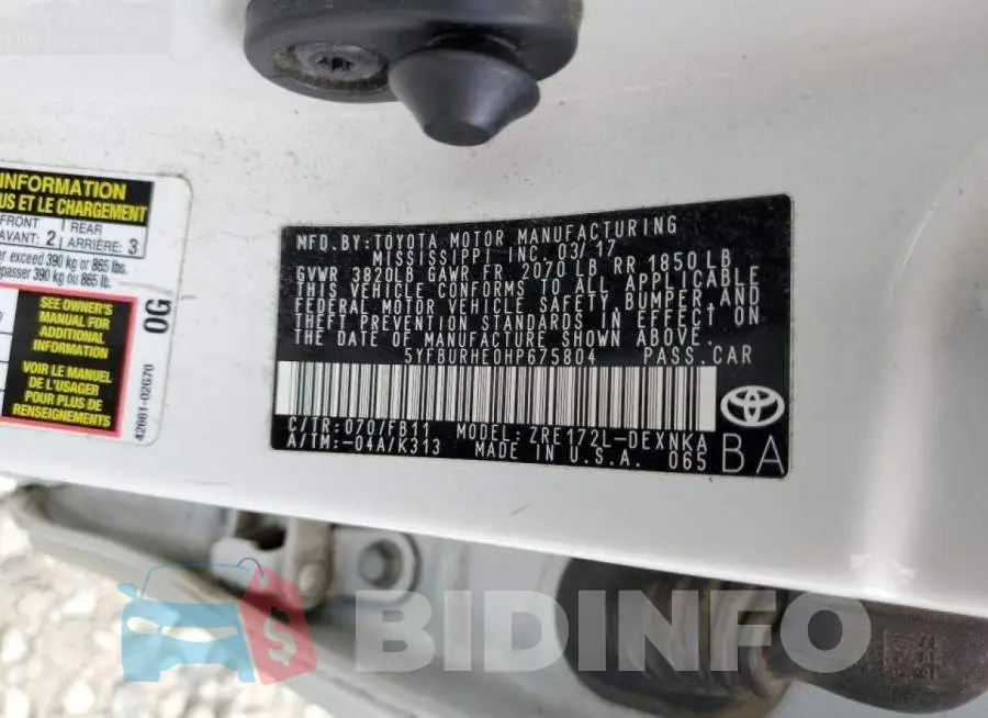 5YFBURHE0HP675804 Photo# 10