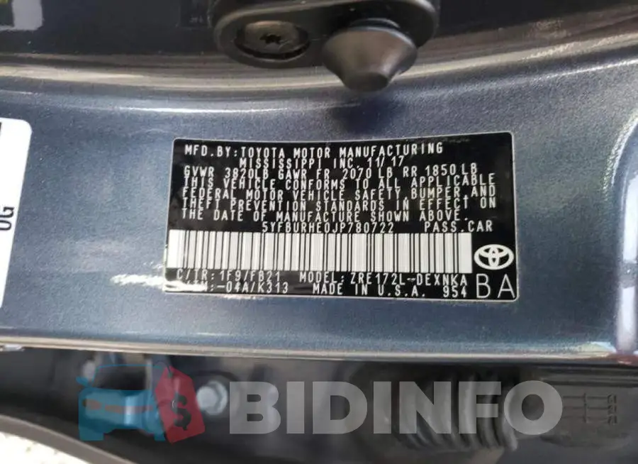 5YFBURHE0JP780722 Photo# 10