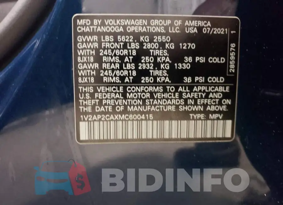 1V2AP2CAXMC600415 Photo# 10