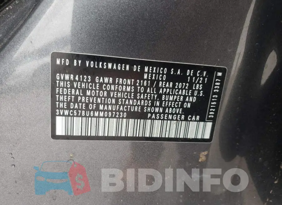 3VWC57BU6MM097230 Photo# 10