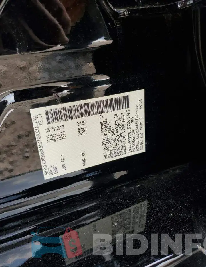 1N4AA6EV0MC508195 Photo# 10