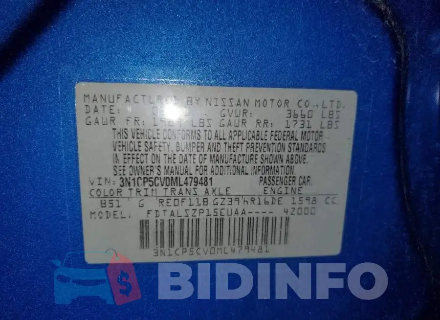 3N1CP5CV0ML479481 Photo# 10