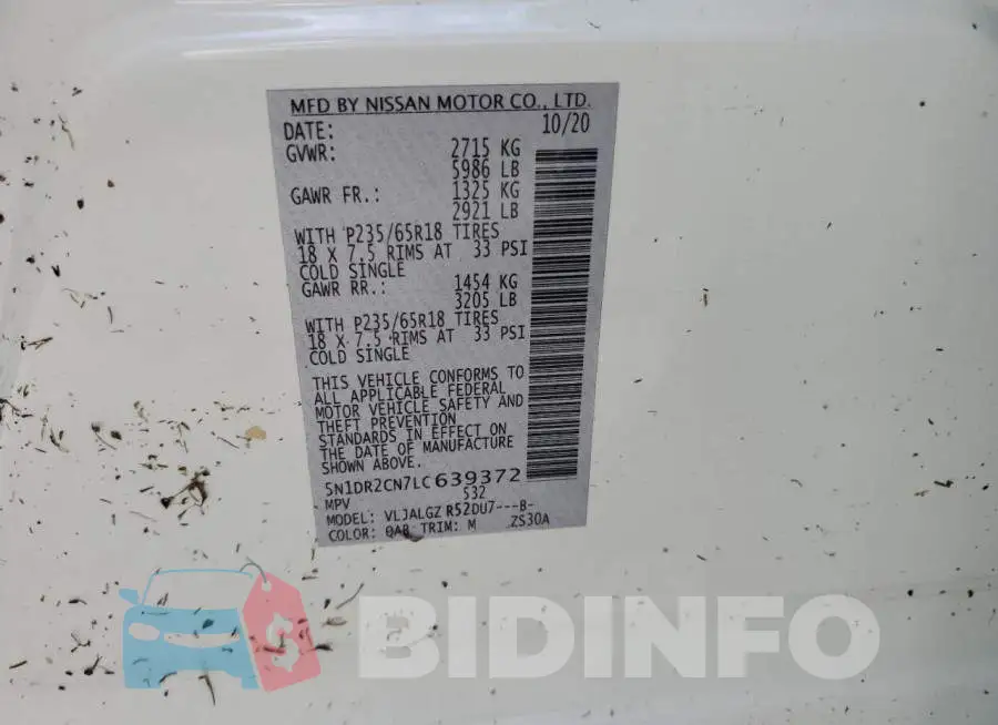 5N1DR2CN7LC639372 Photo# 10