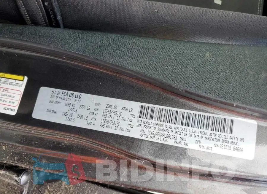 1C4BJWFGXHL681663 Photo# 10