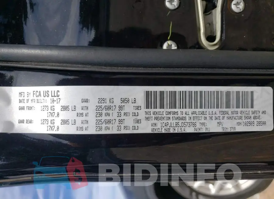 1C4PJLLB5JD573786 Photo# 10