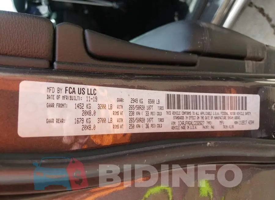 1C4RJFAGXLC232627 Photo# 10