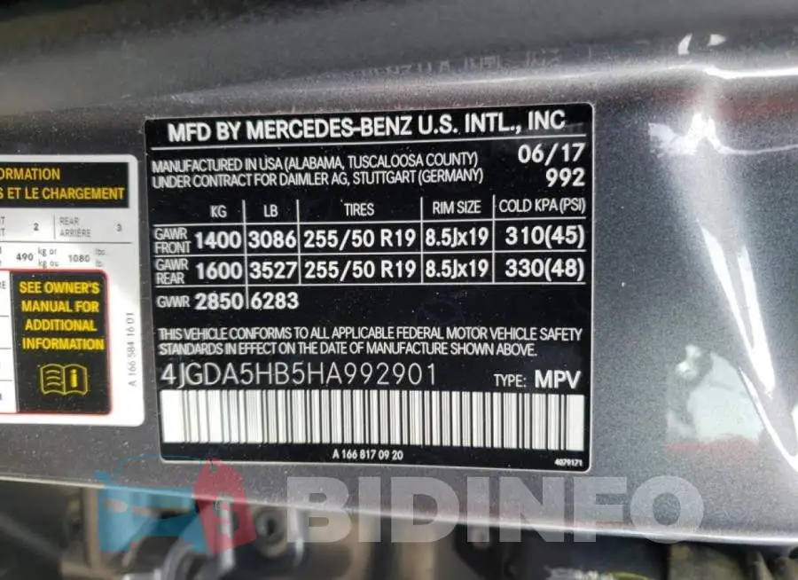 4JGDA5HB5HA992901 Photo# 10