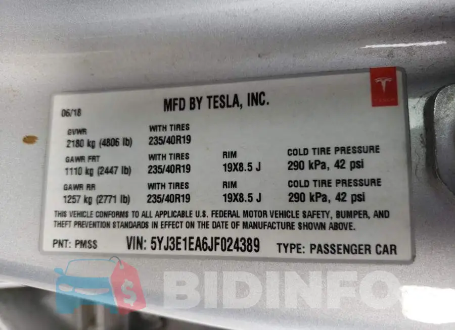 5YJ3E1EA6JF024389 Photo# 10