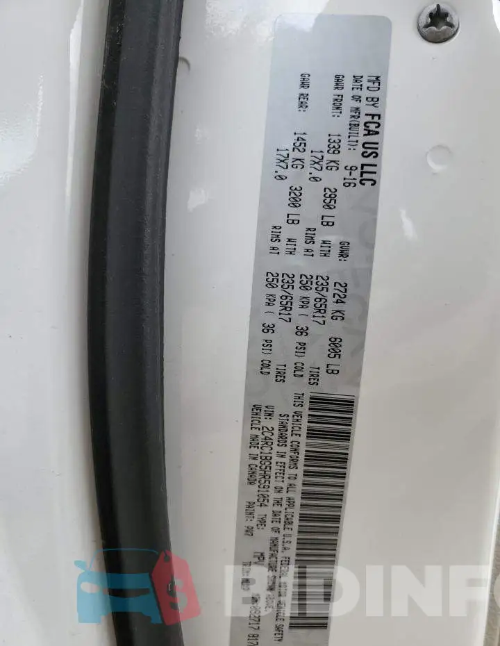 2C4RC1BG5HR591054 Photo# 10