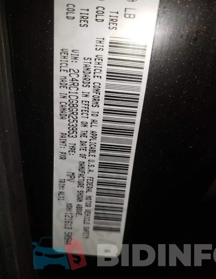 2C4RC1CG8GR253953 Photo# 10