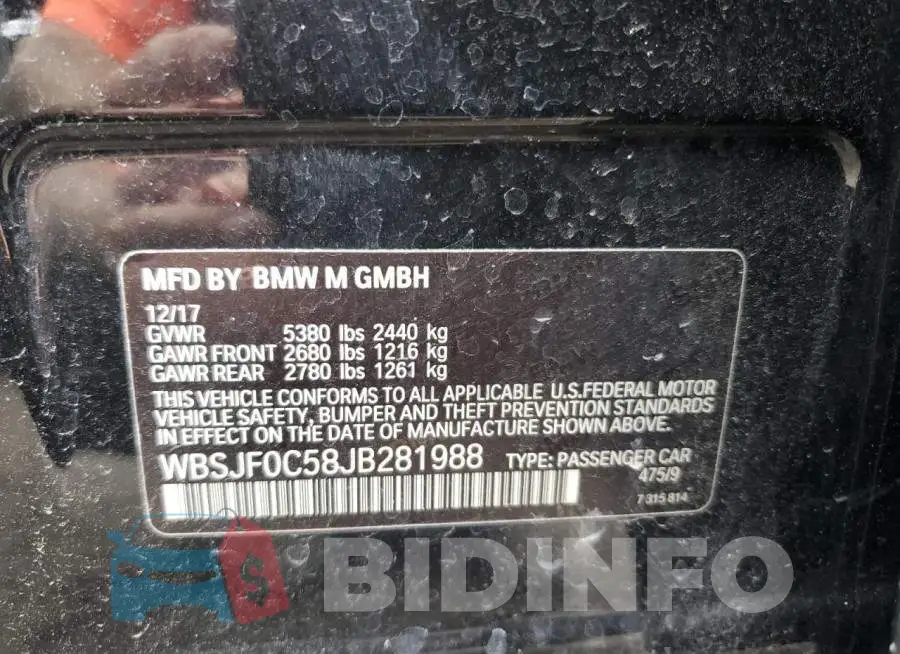 WBSJF0C58JB281988 Photo# 10