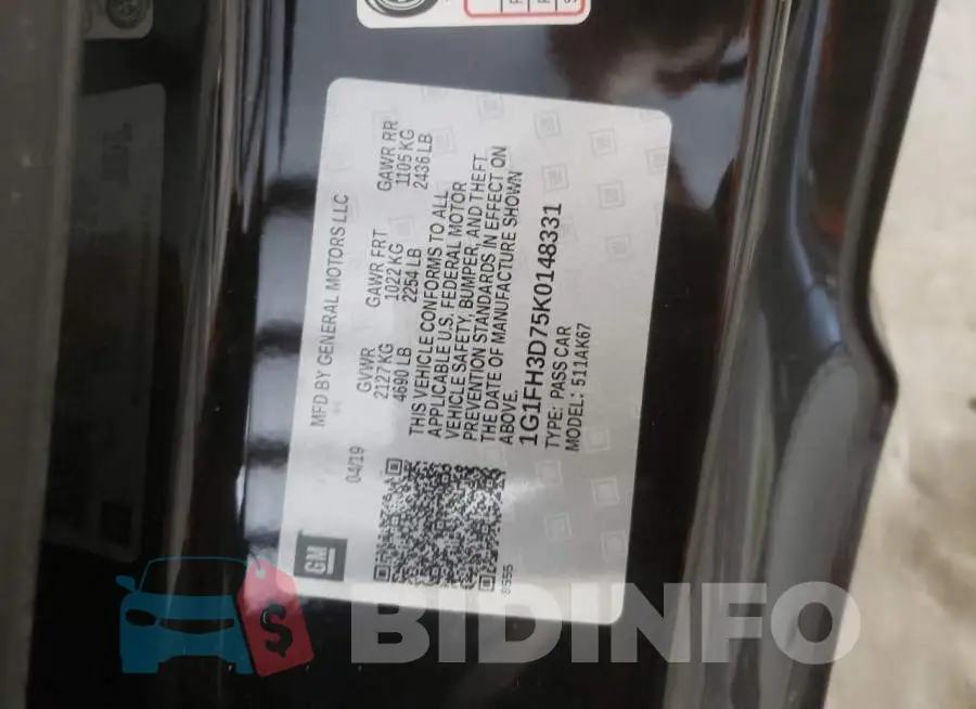1G1FH3D75K0148331 Photo# 10