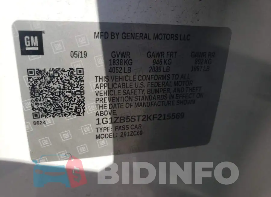1G1ZB5ST2KF215569 Photo# 10