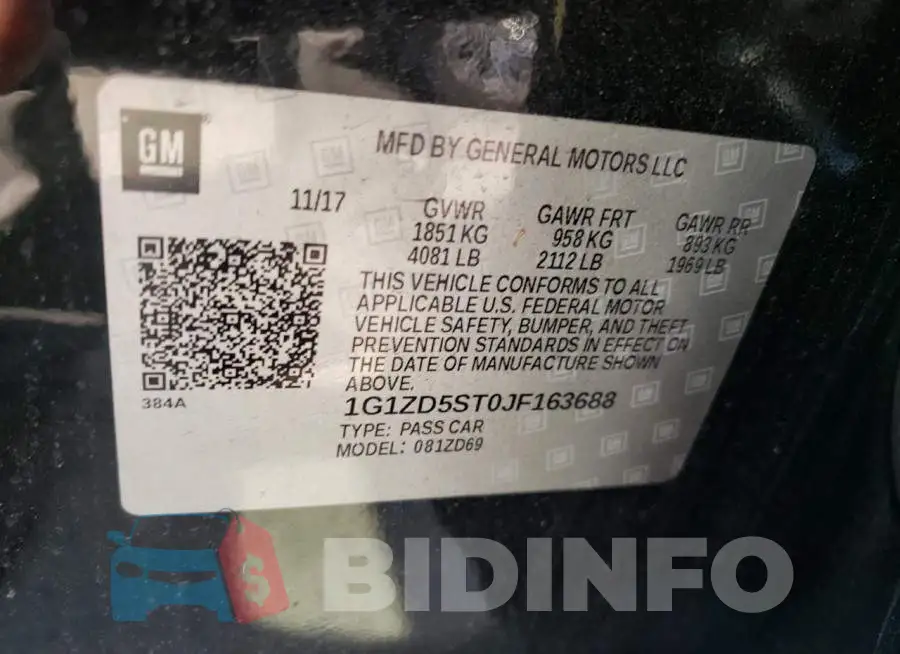 1G1ZD5ST0JF163688 Photo# 10