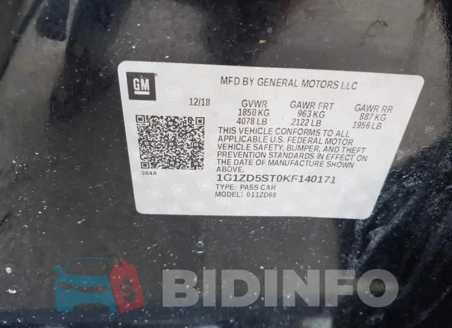 1G1ZD5ST0KF140171 Photo# 10