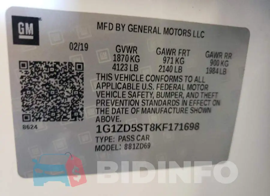 1G1ZD5ST8KF171698 Photo# 10