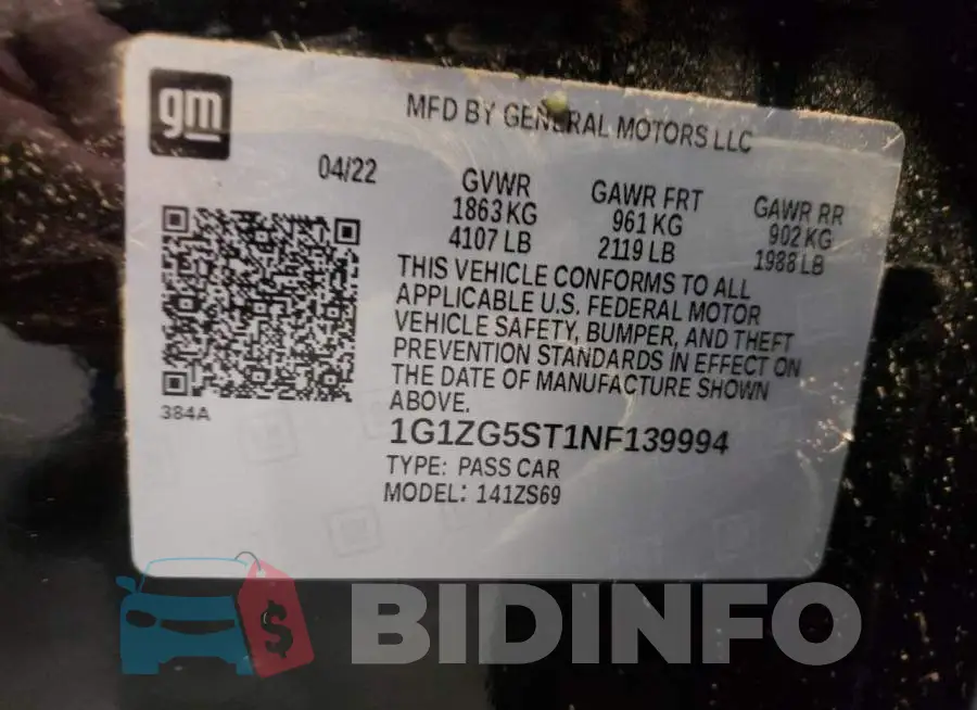 1G1ZG5ST1NF139994 Photo# 10