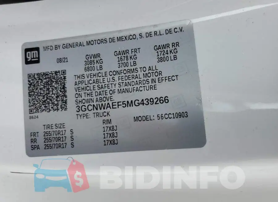 3GCNWAEF5MG439266 Photo# 12