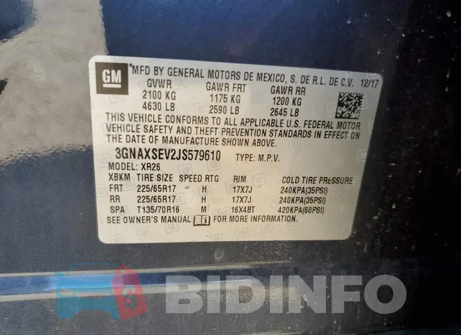 3GNAXSEV2JS579610 Photo# 10