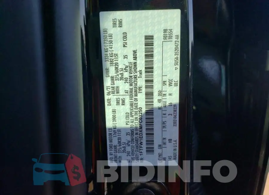 1FTFW1EDXMFC03250 Photo# 10