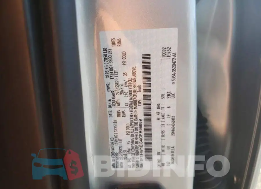 1FTFW1EG4GFB96889 Photo# 10