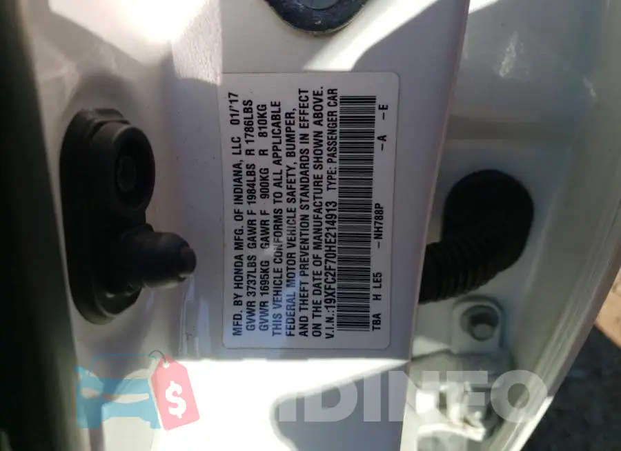 19XFC2F70HE214913 Photo# 10