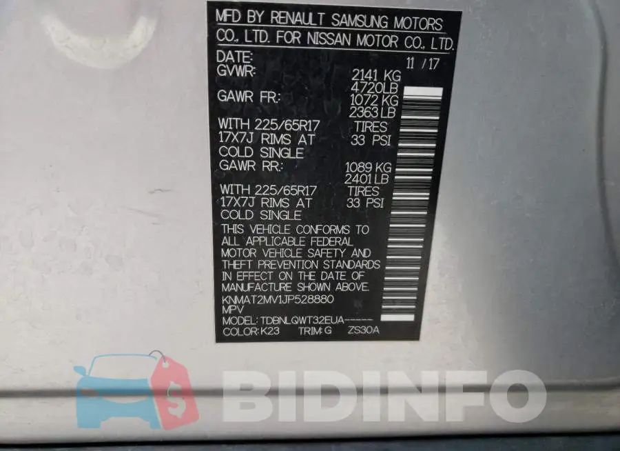 KNMAT2MV1JP528880 Photo# 10