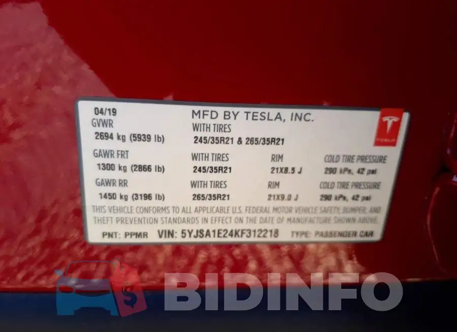5YJSA1E24KF312218 Photo# 10