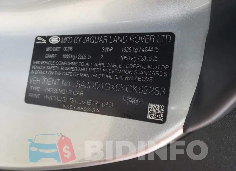 SAJDD1GX6KCK62283 Photo# 10